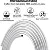 20FT Aluminum Coiled Tubing, KWOKWEI 1060 Grade Aluminium Tubing 0.04" Wall Thickness, 1/4" OD Aluminum Seamless Round Tube for Refrigerator Air