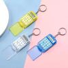 Mini Calculator Cute Cartoon with Keychain 8 Digits Display Portable Pocket Size Calculator for Children Students School Gifts