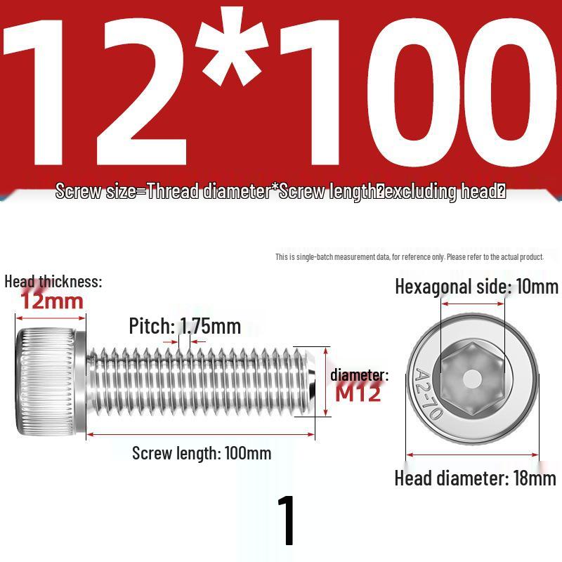 304 Stainless Steel Hex Socket Cap Screw with Extended Thread