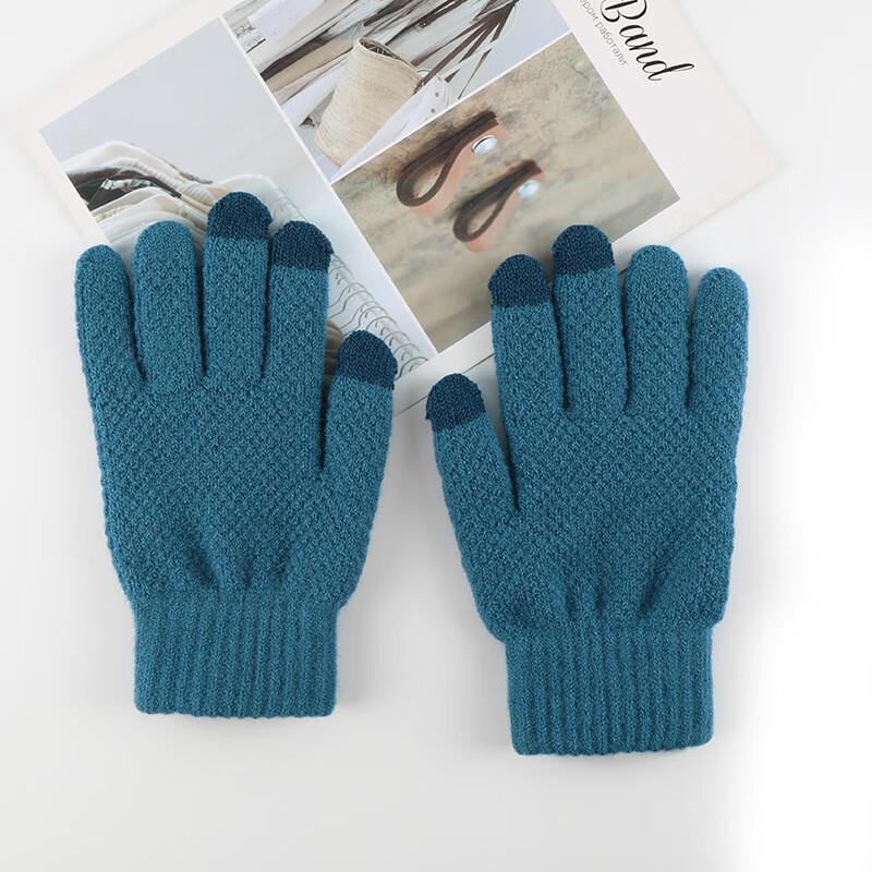 REACH STAR Japanese Corn Pattern Wool Blend Knitted Gloves