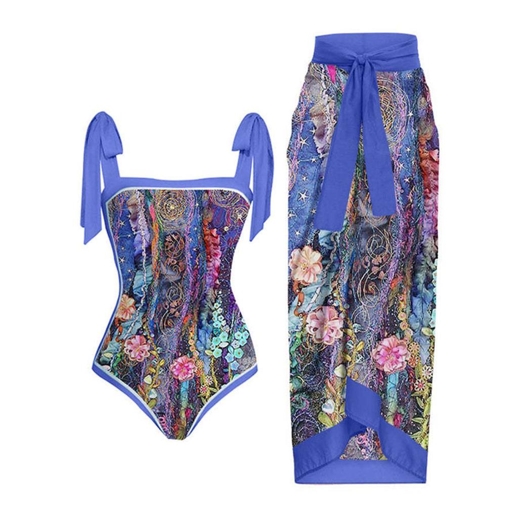 2026 Nieuw Vintage Badpak Conservatief Eendelig Bikini Badpak Set
