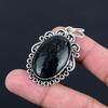 925 Sterling Silver Vasonit Ädelsten Jubileum Art Deco Boho Hänge Smycken