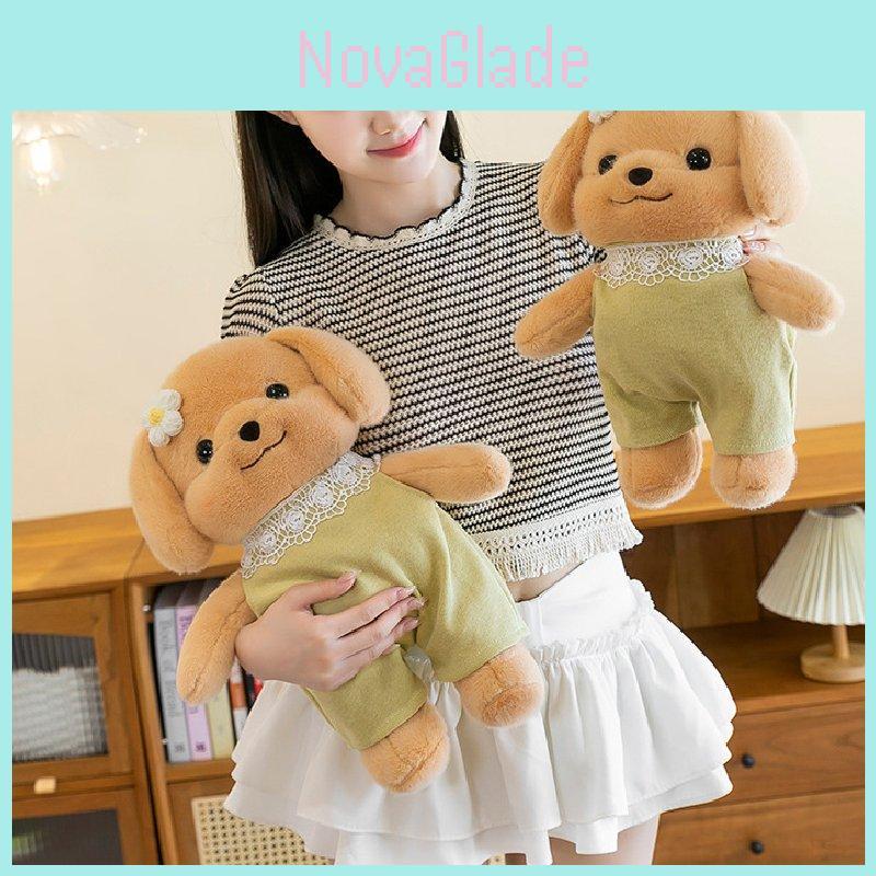 Premium Quality Flower Forest Poodle Plush Toy 35cm 45cm Birthday Gift For Girls