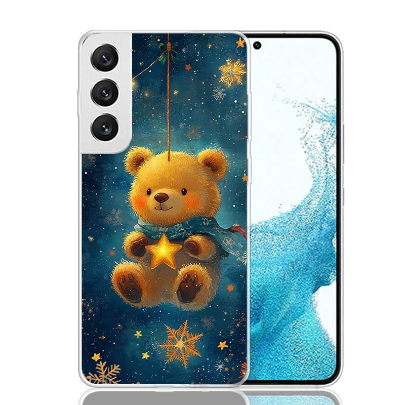 Animal Brown Cute Bear Phone Case For Samsung Galaxy S26 S25 Edge S24 S23 FE S22 Ultra S21 Plus S20 + Fundas Cover Coque Galaxy