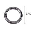 carabiner snap keychain tool locking carabiner Zinc Alloy Round Carabiner Spring Snap Clips Hook Keychain Keyring Buckle