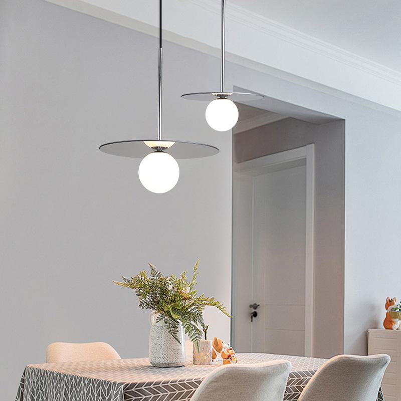 Moderní skleněná závěsná svítidla LED minimalistická závěsná svítidla bílá restaurace pracovna obývací pokoje ložnice bar dekor osvětlovací těleso