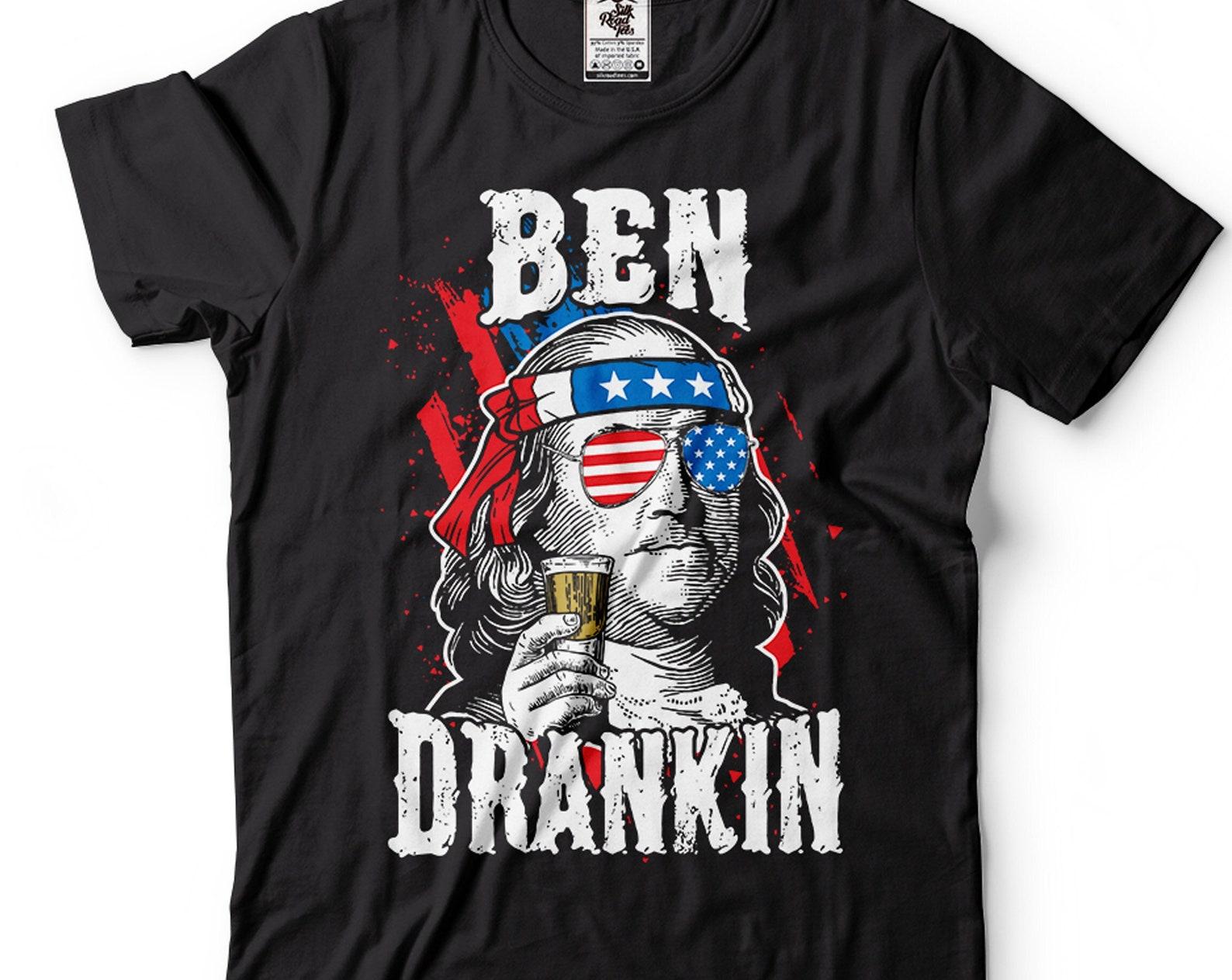 Ben Drankin Shirt: Funny 4th of July USA President Tee 2XL