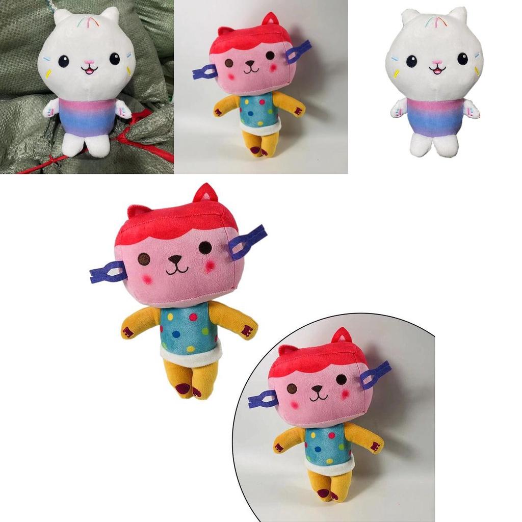 Adorable Gabby Dollhouse Plush Toy Mercat Cartoon Stuffed Animal Mermaid Cat Plushie Doll