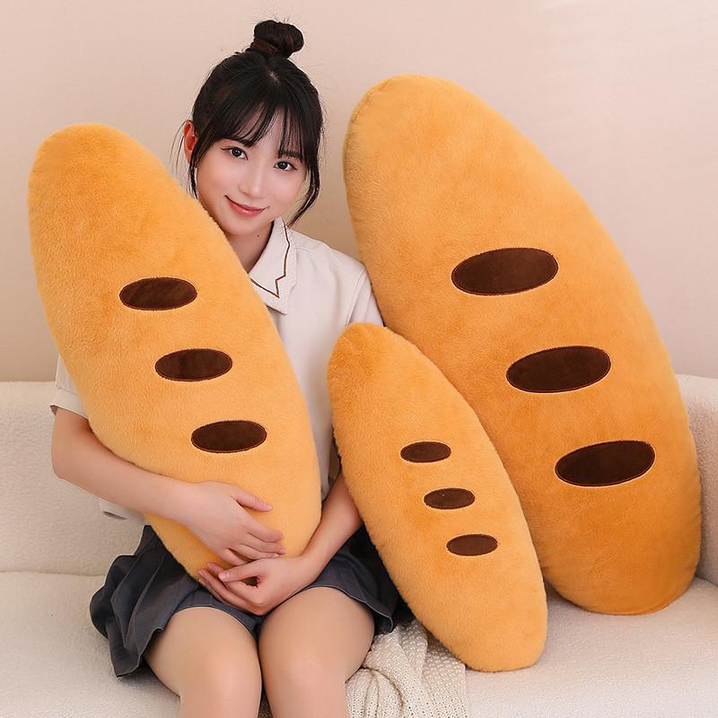 Toy Plush Baguette Bread Pillow Stuffed Doll Home Decoration Cute Kids Gift