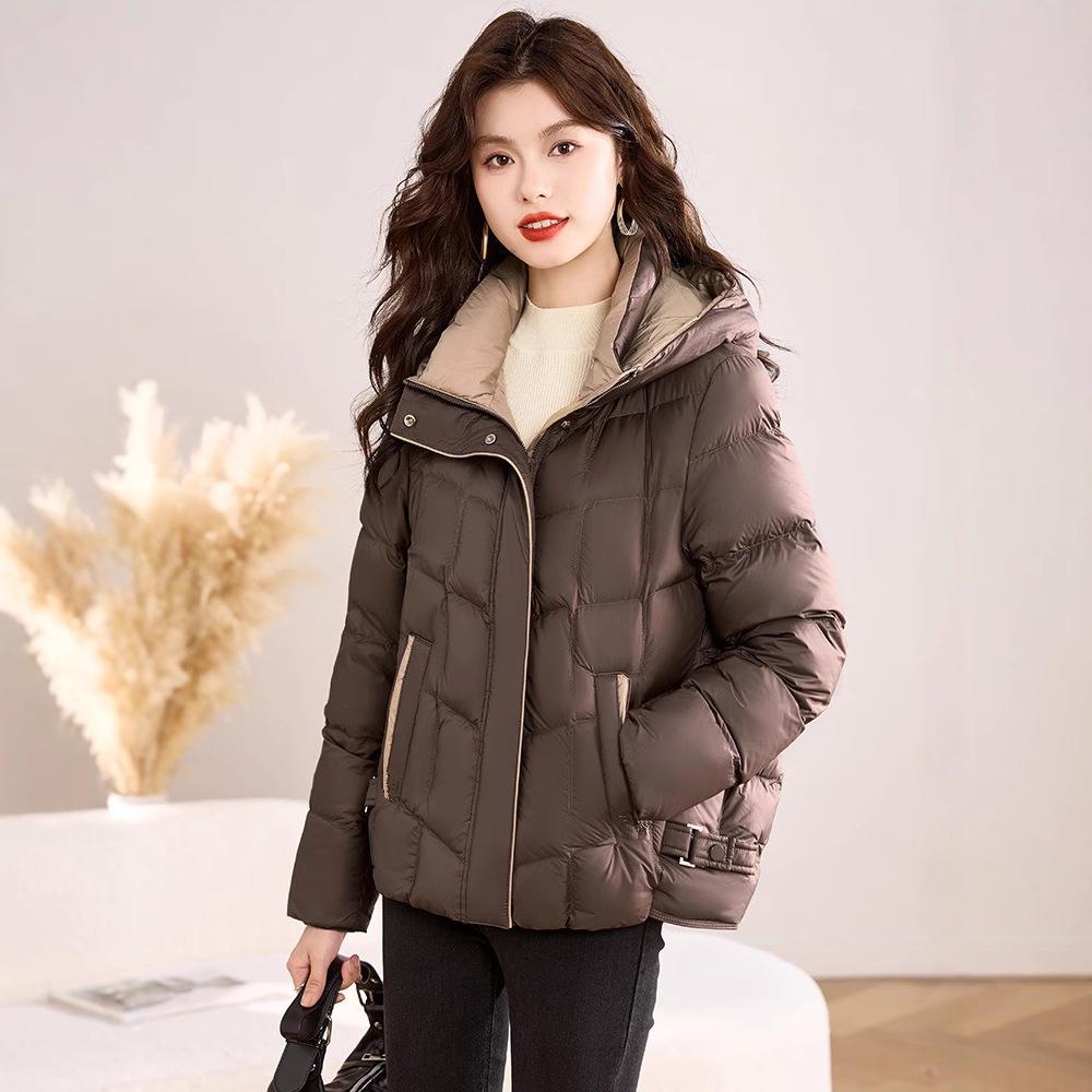 Winter Cotton-padded Jacket Women's Fashion Stand-up Collar Small Cotton-padded Jacket Slim Slimming Down Cotton-padded Jacket