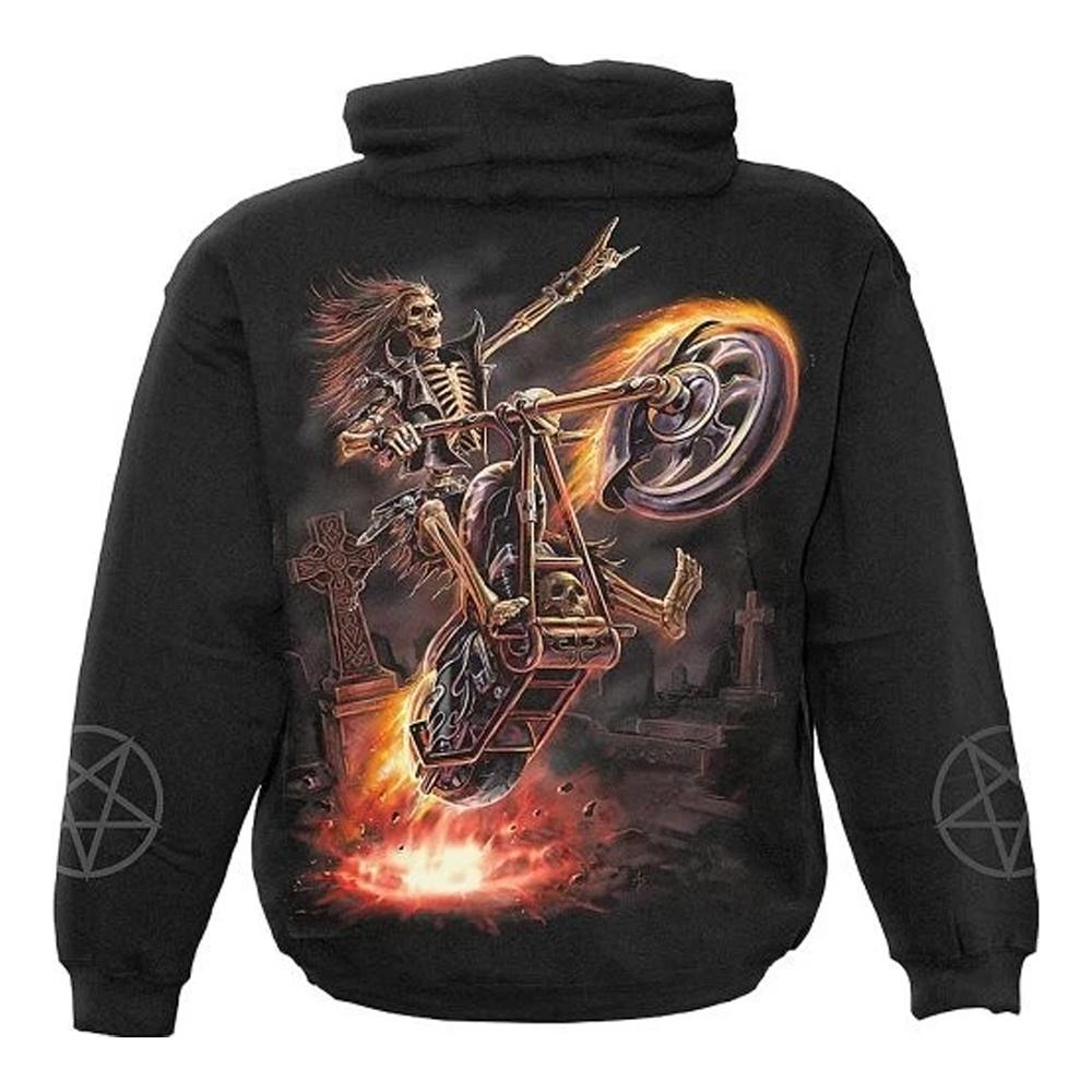Spiral Unisex Adult Hell Rider Hoodie