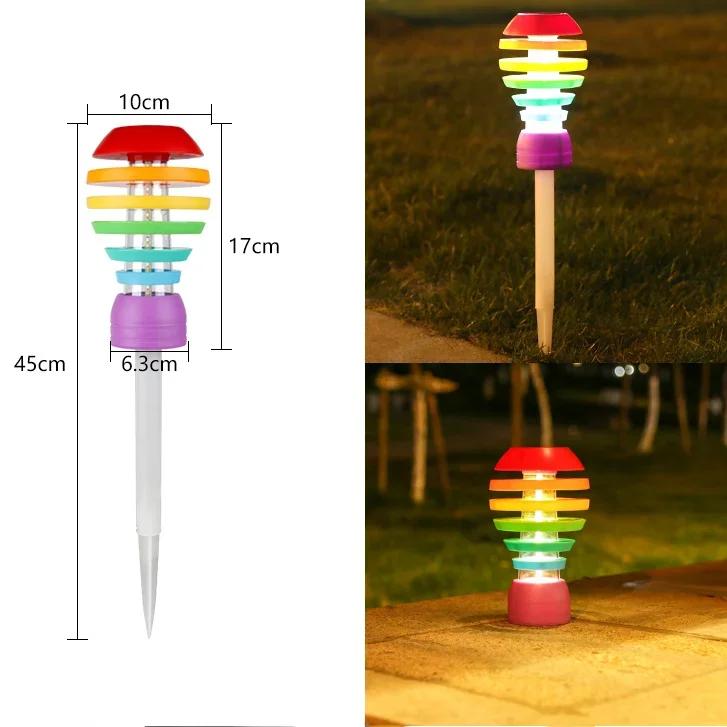 

Solar Powered Outdoor LED Garden Lights Waterproof Landscape Path Lighting for Yard Fence Courtyard Lawn Street Decoration 1Pcs lamp