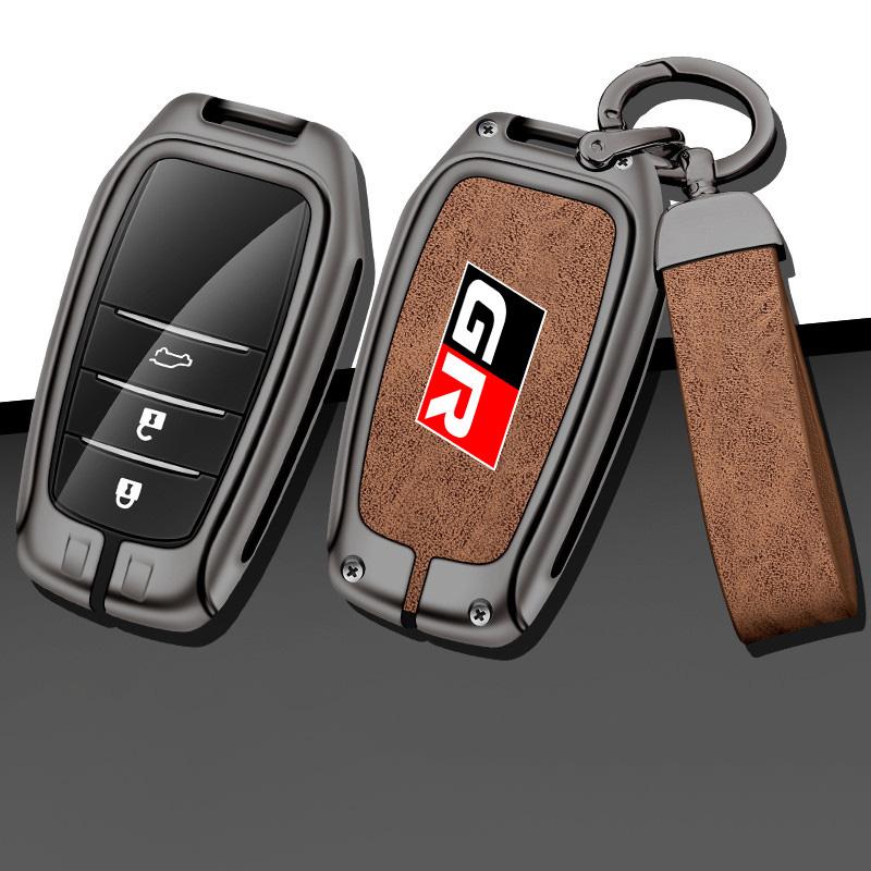 Zinc Alloy Car Remote Key Cover Case Holder Shell Fob For S0 GR Sport C-HR Gazoo RAV4 Racing Mirai Avensis Prado Accessories JH0