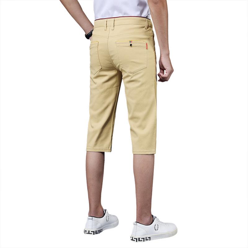 

Men s Casual Elastic Shorts, Multi-Color, Classic 7-Point Design for All Seasons