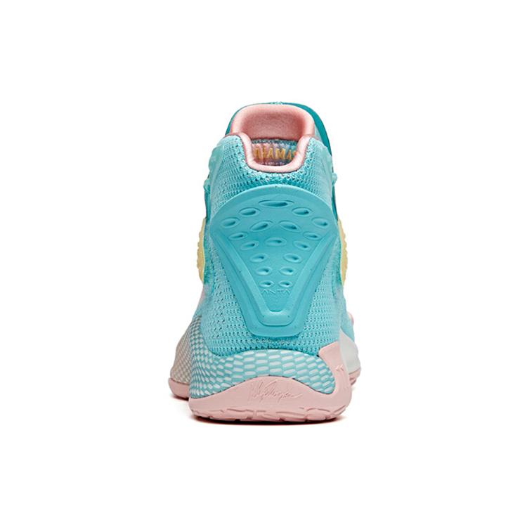 Anta KT5 KT Cushioning Slip Resistant Abrasion Resistant High Top Basketball Shoes Men's Blue 112021101-5