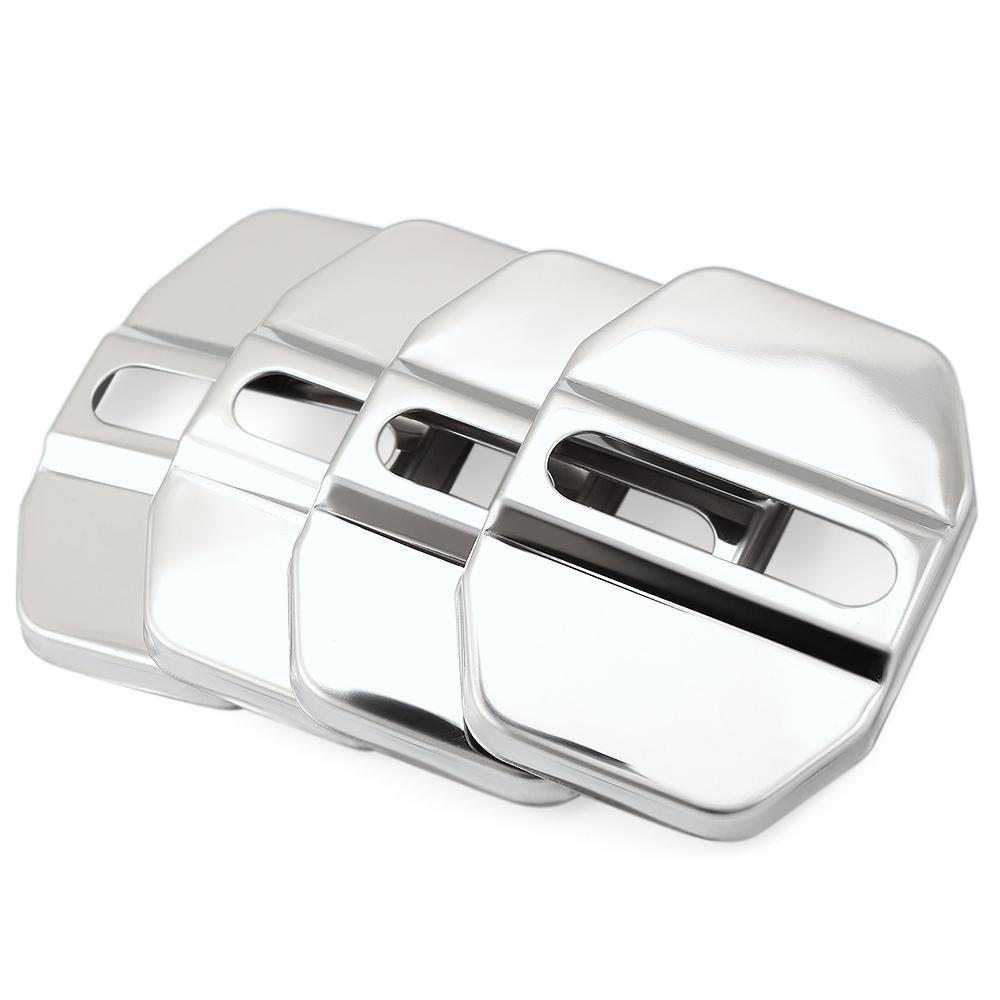 Buy 4pcs/set Stainless Steel Car door lock cover for Jeep Grand Cherokee Wrangler Compass