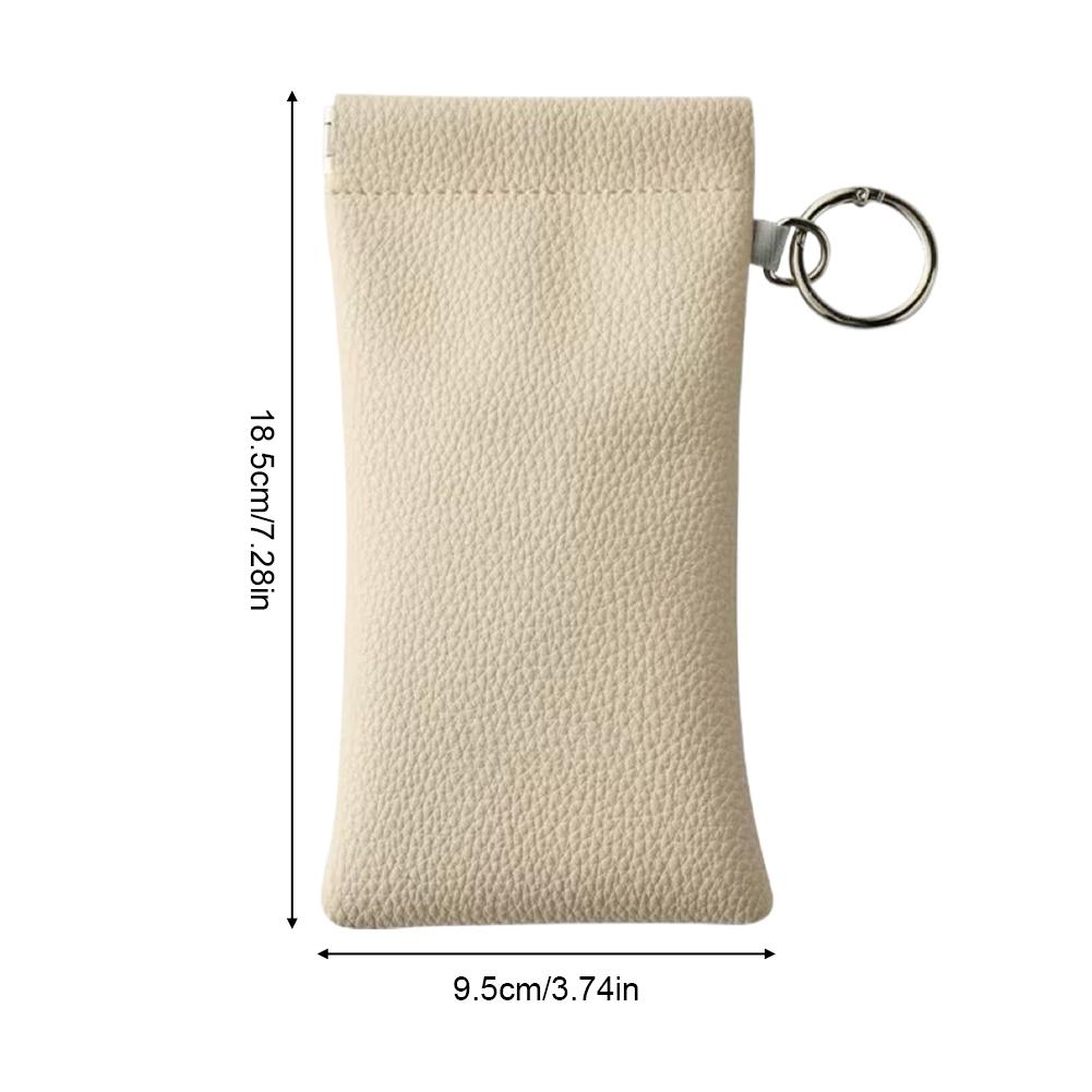 Automatic Closed Sunglasses Case PU Leather Glasses Storage Bag Waterproof Glasses Protective Cover Eyewear Storage Bag