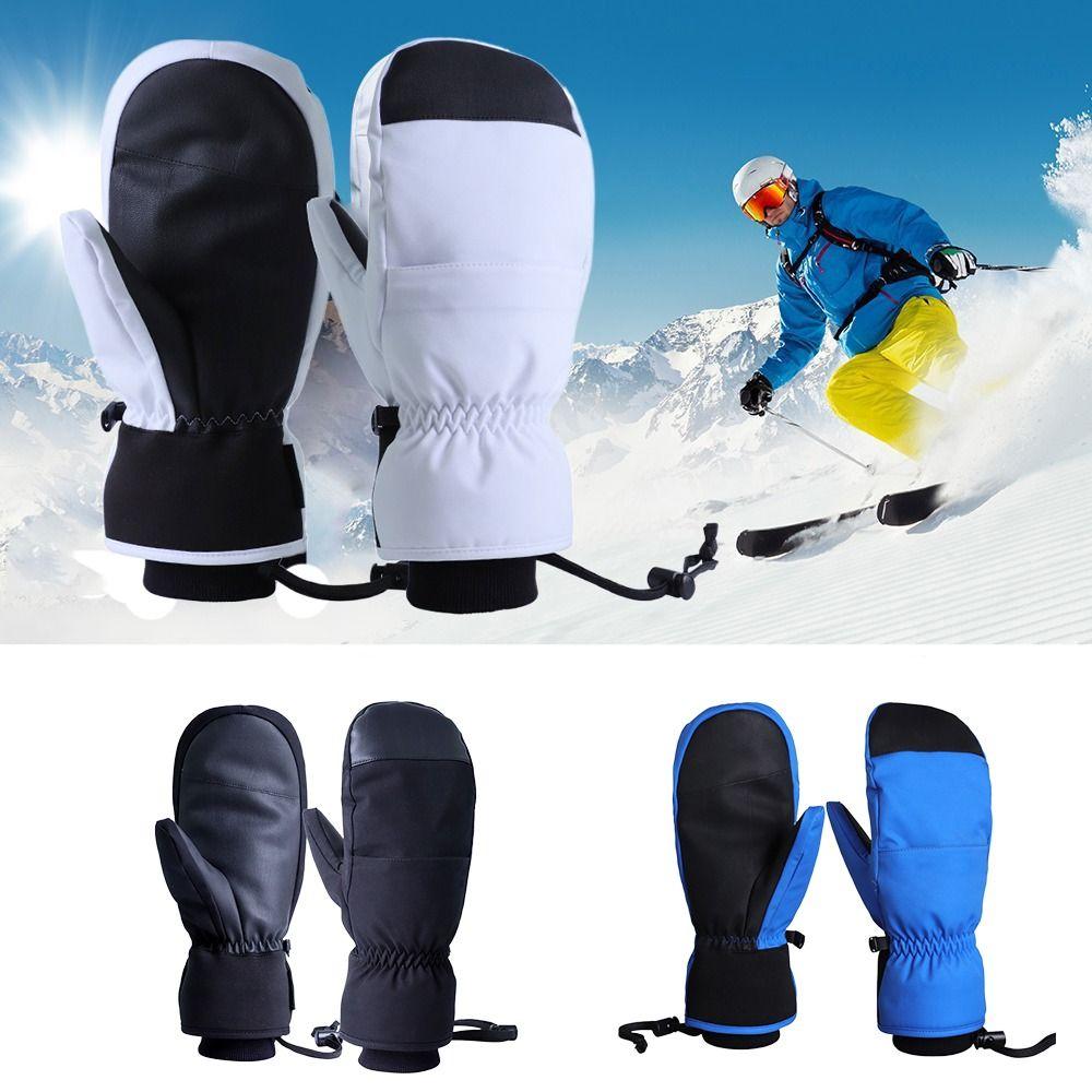 

Сенсорный экран, мужские и женские зимние перчатки, водонепроницаемые варежки для снегохода, уличные толстые снежные перчатки