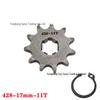 428 Type Motorcycle Engine Small Chain Sprocket, 10-19 Teeth Variable Speed Freewheel Modification Gear Parts