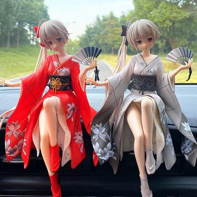 Automašīnu rotājumi Automašīnu salona aksesuāri Ar rokām darinātas skaistas meitenes centra konsole Anime Dekorācijas Auto aksesuāri