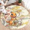 Ostern Pokemon Runder Teppich, Teppich für Wohnzimmer Schlafzimmer Sofa Spielzimmer Dekor, Rutschfeste Bodenmatte