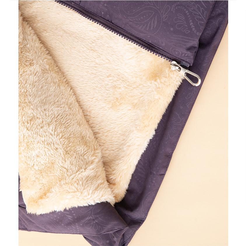 Grandma Winter Down Padded Jacket Ladies Hooded Thick Padded Jacket Jacket Fashion Warm Padded Jacket