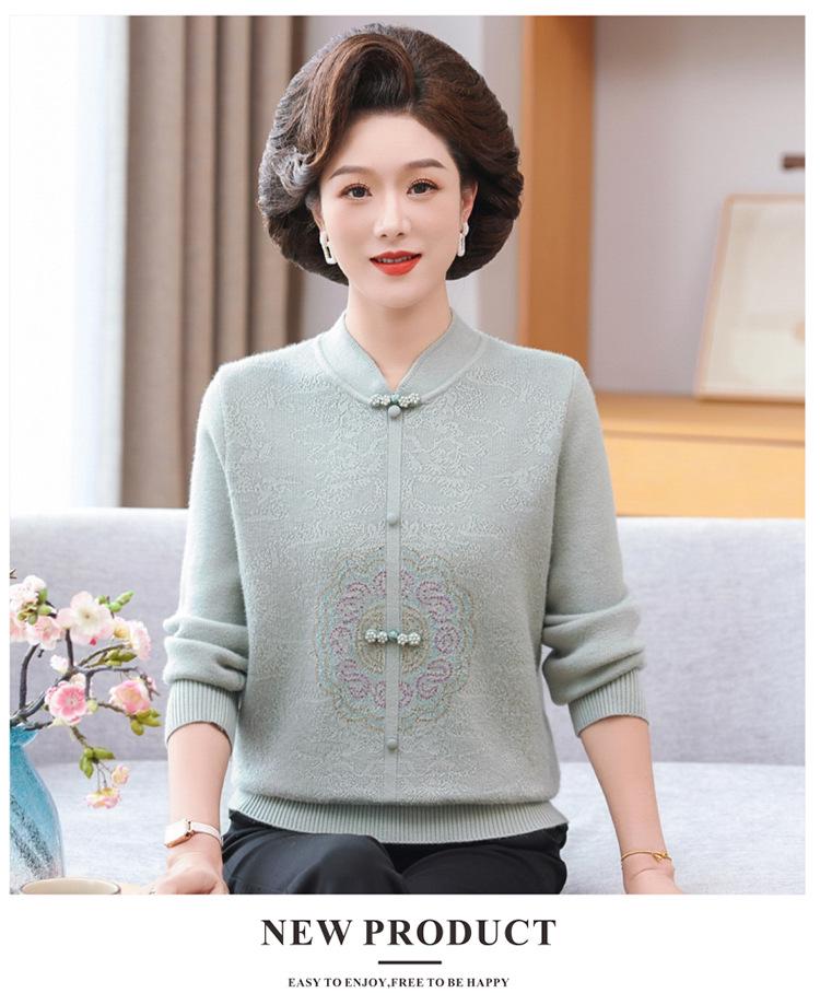 New Arrival: Thick Velvet Sweater for Middle-Aged & Elderly Women