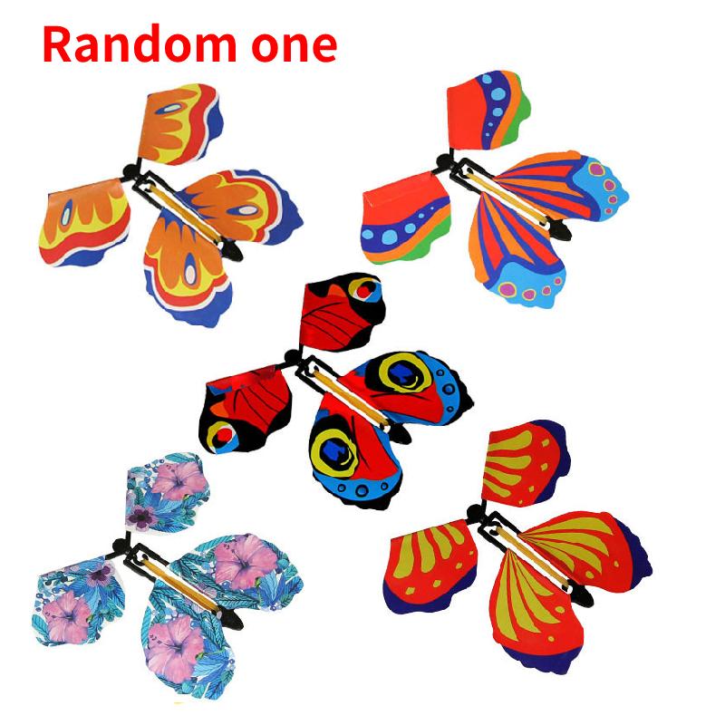 

Магия ветра Летающая вверх Бабочка Игрушка для Новогодней открытки Свадебный реквизит Прикол A