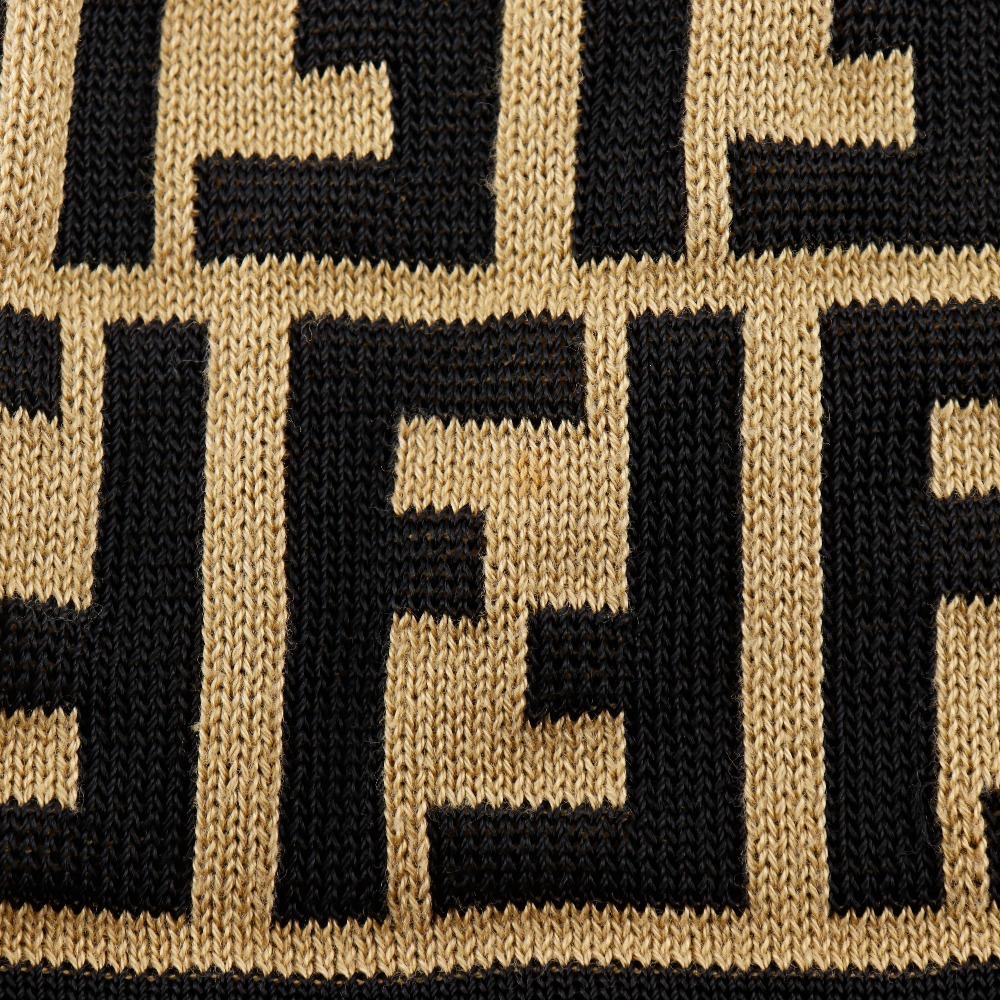 Fendi Zucca Polo tričko pletené Hnedá bavlna Dámske Použité