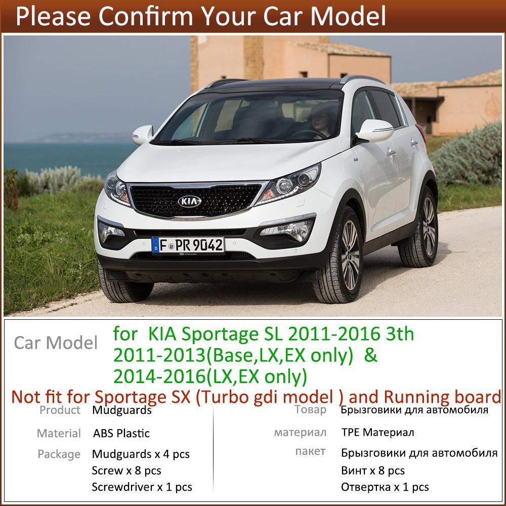 Car Mud Flaps For Kia Sportage SL 2011 2012 2013 2014 2015 2016 Mudflaps Splash Guards Fender Mudguards Mud flaps