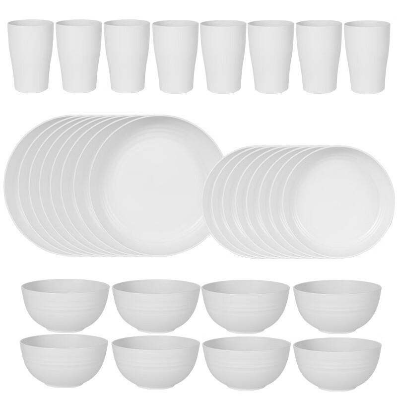 Eco-Friendly Wheat Straw Tableware Set