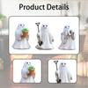 3Pcs Resin Figurines Decorations Ornaments Garden Statue Small Sculpture for Desk Bookshelf Home