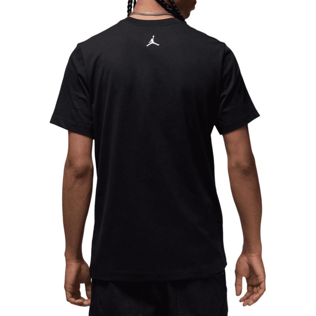 Jordan Anime Character Letter Print Casual Short Sleeve T-Shirt Men Tops Black FZ1939-010