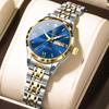504 Luxury Alloy Case Stainless Steel Strap Waterproof Luminous Lady Watch