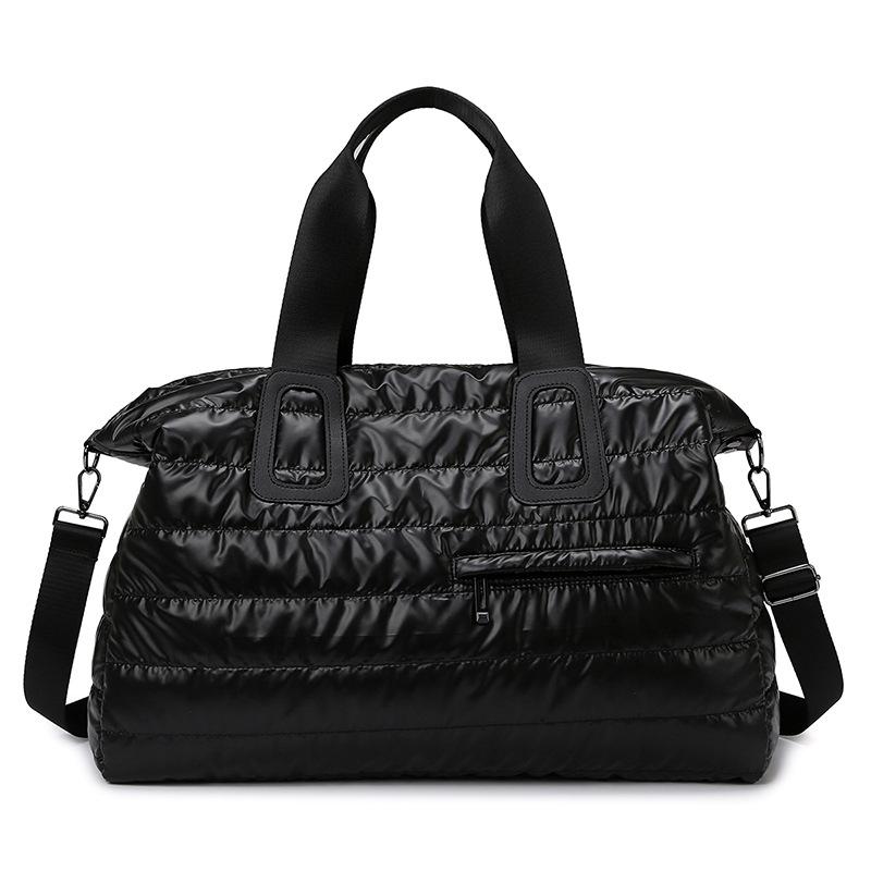 Fitness Bag Women's Cotton Clothing Bag Dry and Wet Separation Waterproof Swimming Bag Yoga Portable Shoulder Travel Duffel Bag