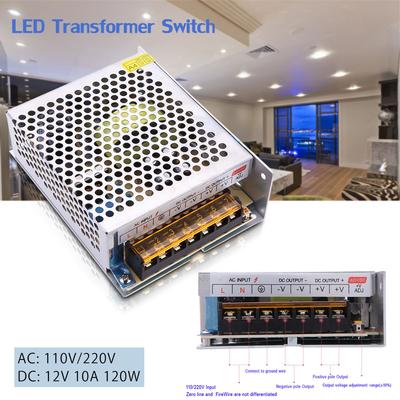 Alimentatore commutatore trasformatore di tensione professionale CA-CC 12V 10A 120W
