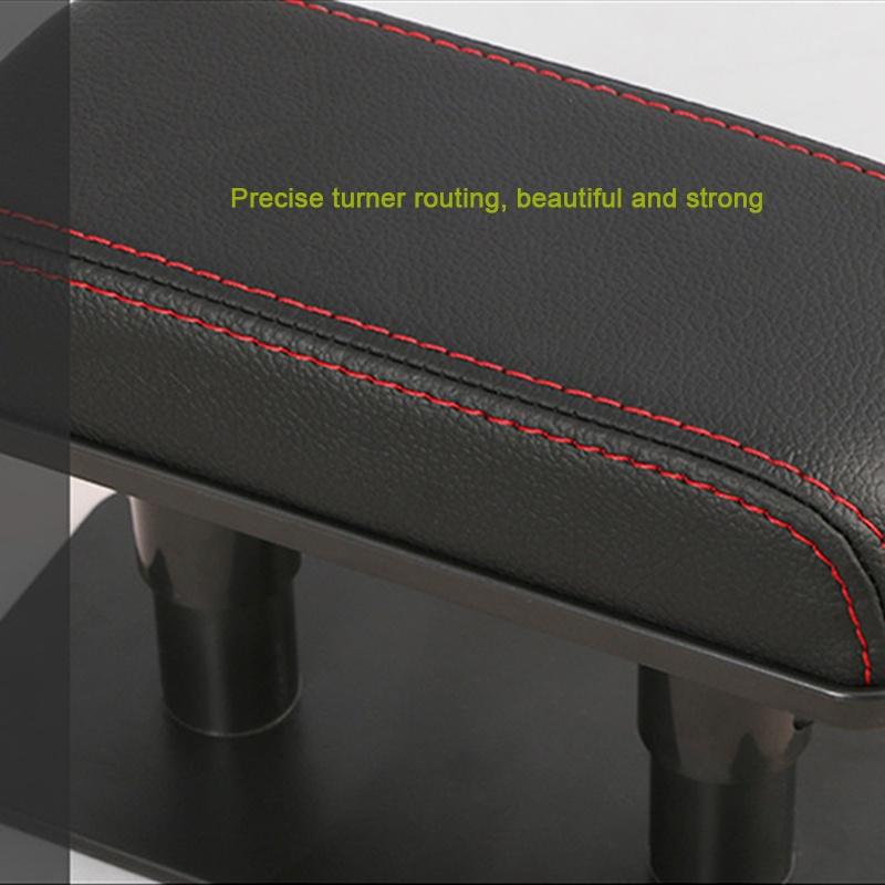 Car Elbow Rest Armrest Heightening Pad   Leather Height Adjustable Car Accessories