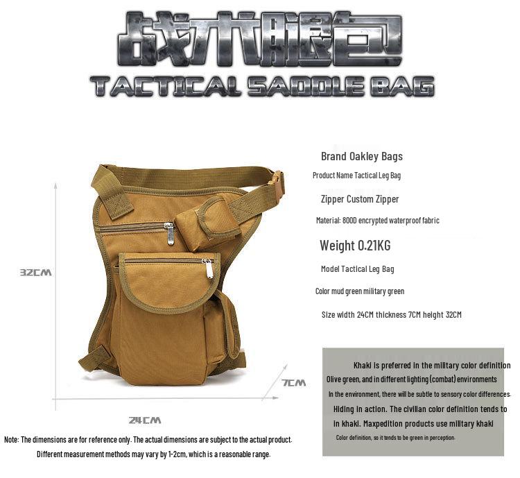 Waterproof Tactical Leg Bag for Outdoor Sports & Fishing - Compact Waist Bag for Camping, Cycling, and Mountaineering