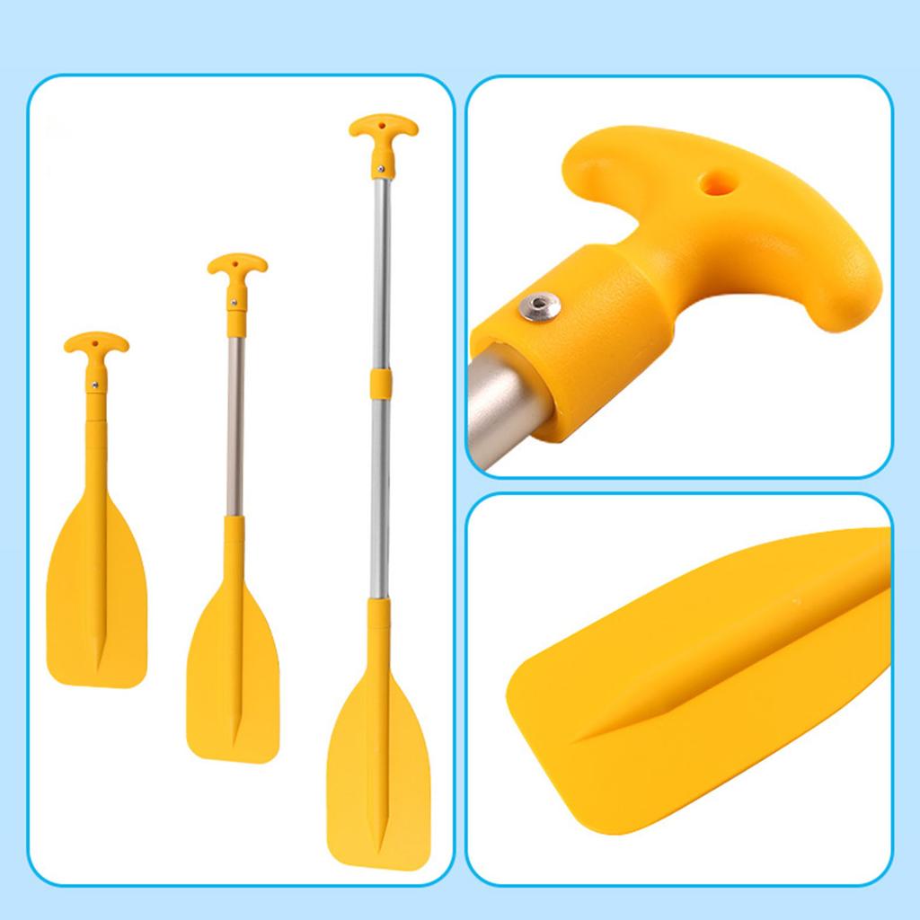 Telescoping Boat Paddle Portable Durable Aluminum Boat Oars 53.5-108.5cm Adjustable Length Boat Rafting Paddle for Water Sports