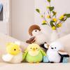 Jouets Peluches d'Oiseaux Kawaii 21cm Mini Poupées Peluches d'Oiseaux Artificiels Mignon Perroquet Moineau Réaliste Jouet Peluche pour Enfants Anniversaire Cadeaux de Noël