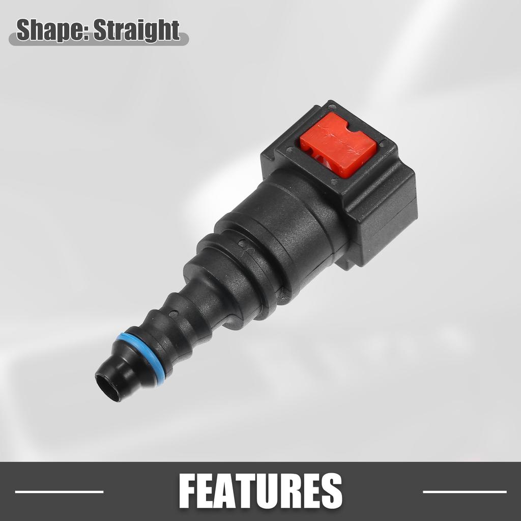 A ABSOPRO Car Fuel Line Hose Quick Release Connector Straight 5/16" 7.89mm SAE to