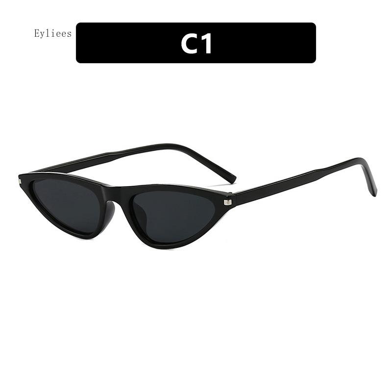 Retro Brand Design Cat Eye Sunglasses Women Luxury Sexy High Quality Black Small Frame Sun Glasses
