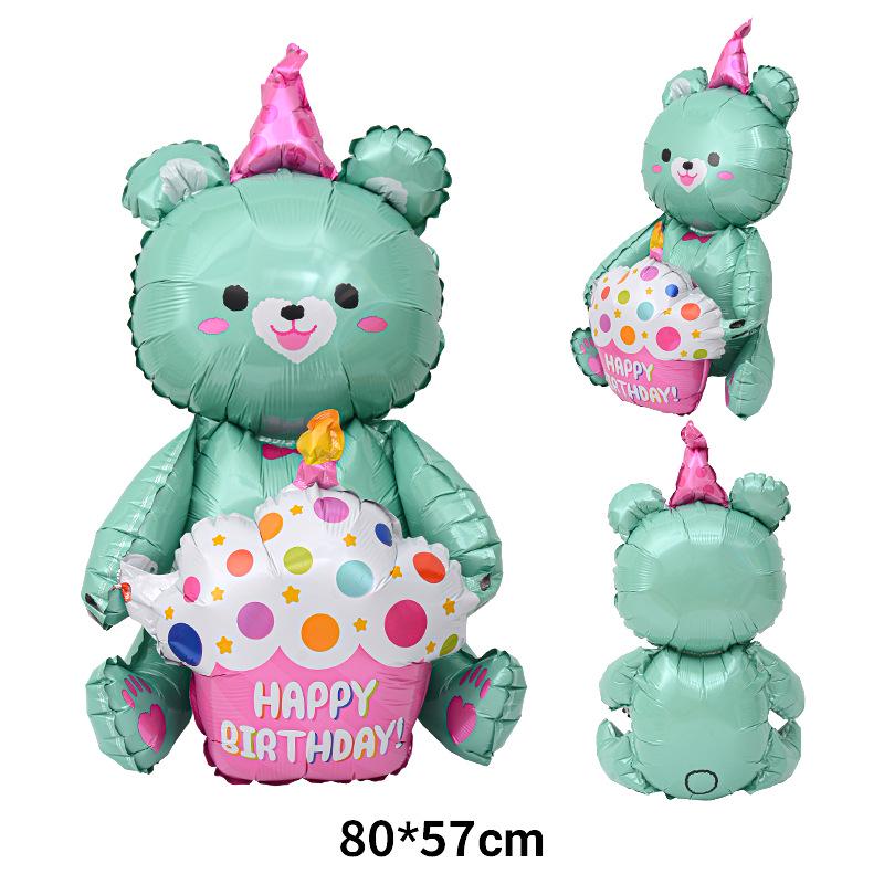 First Birthday Crown and Number Balloons for Baby Photo Props and Party Decoration