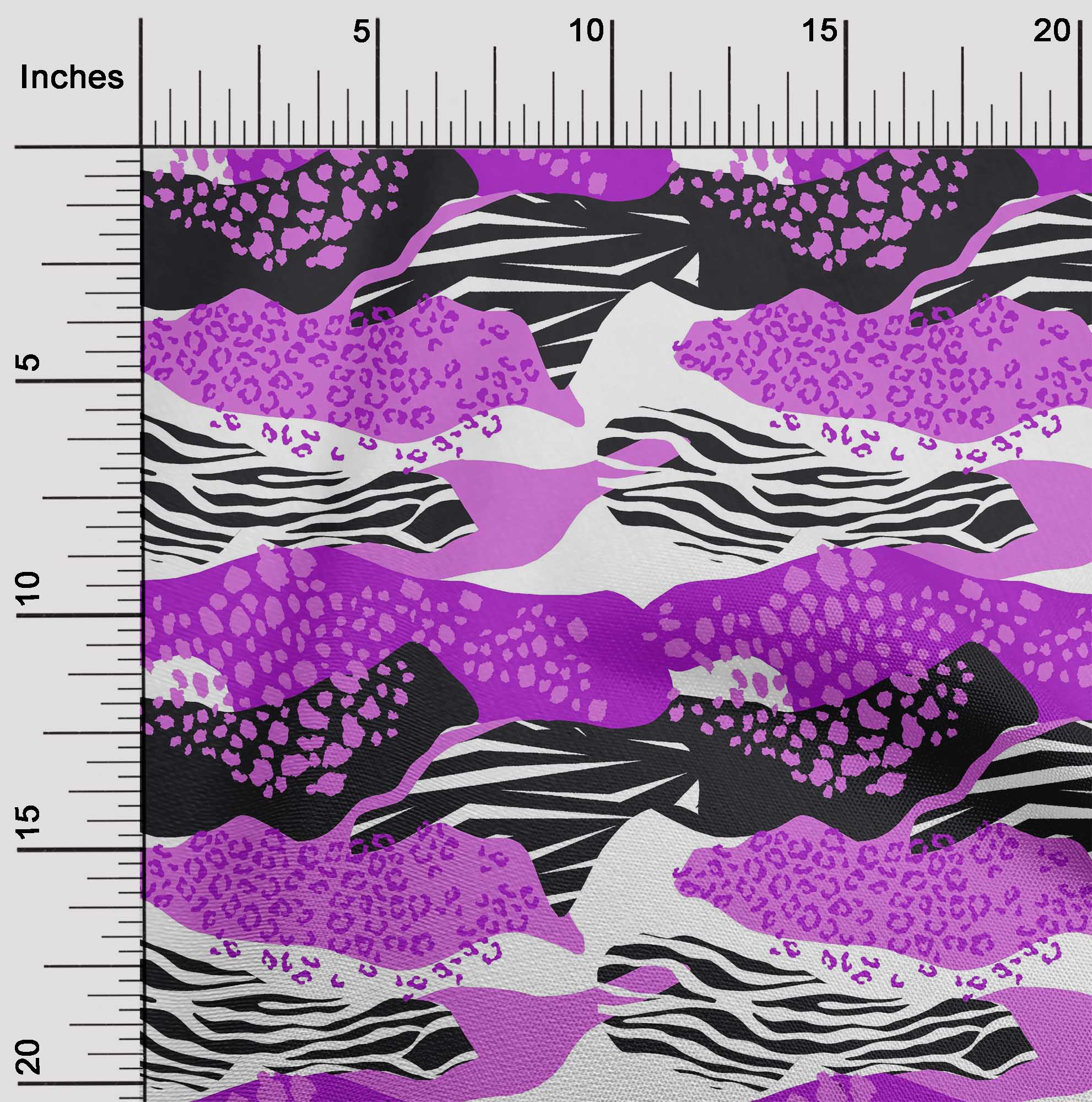 

OneOone Cotton Flex Темно-персикова тканина Шкури тварин Тканина для пошиття друкованої тканини для рукоділля у дворі 40 дюймів 42 Inch Wide - Viscose Chiffon фіолетовий