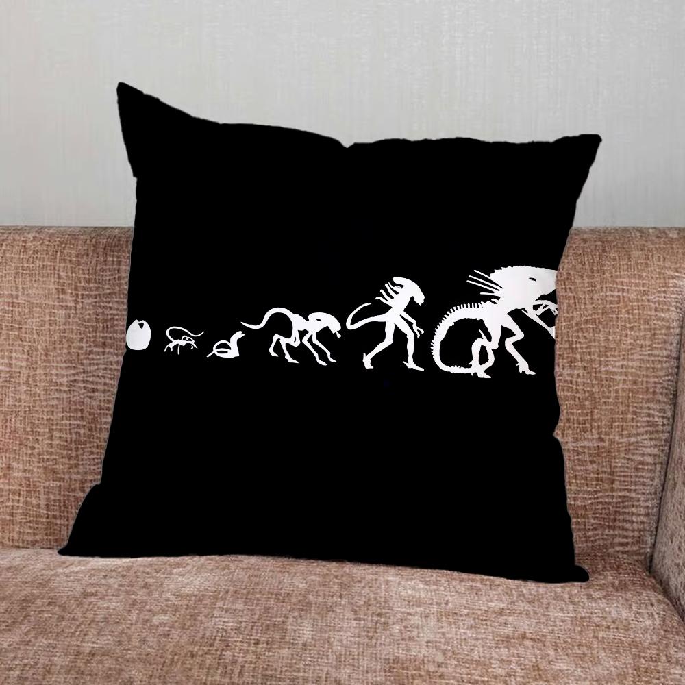 Film A-Alien X-Xenomorph Pillow Case For Home Bedroom Car Office Decoration Living Room Sofa Cushion Cover Suitable