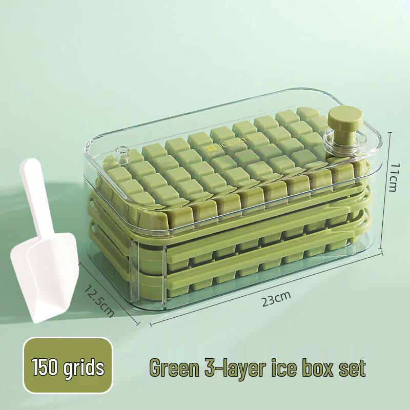 Food-Grade Press Ice Cube Tray & Storage Box