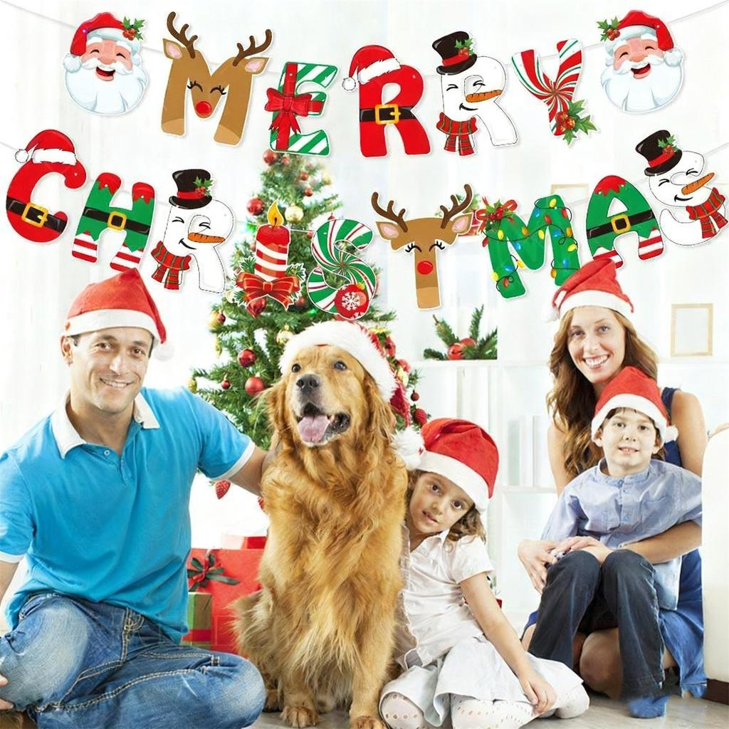 Christmas Decorations, Banners, Christmas Kids' Party Cake Toppers, And Add-ons.