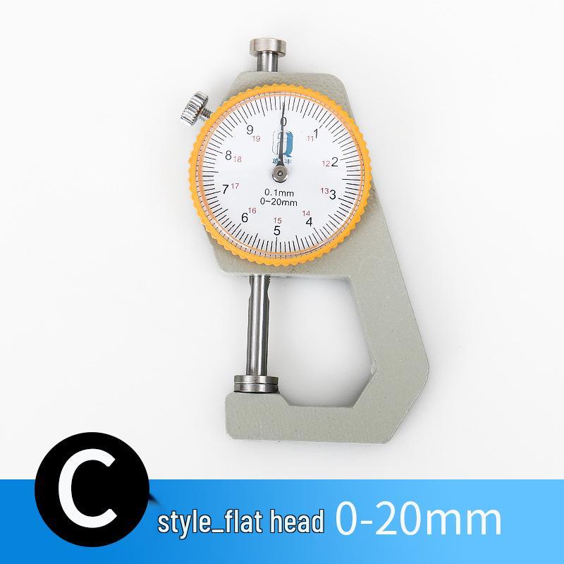 High-Precision 0.001 Micrometer Digital Thickness Gauge with Flat and Curved Tips