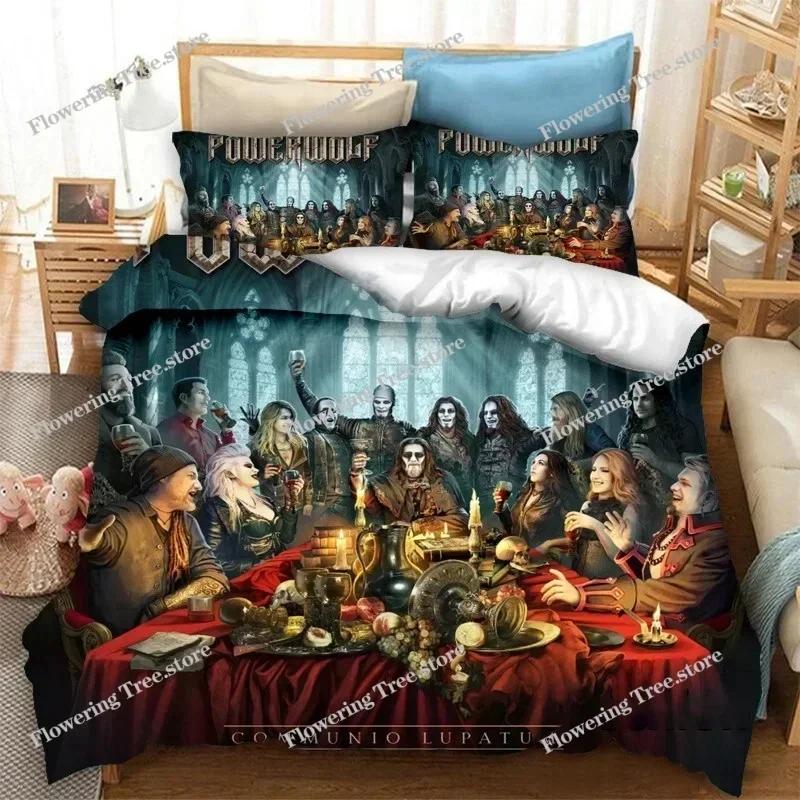 3D Printed Powerwolf Bedding Set Boys Girls Twin Queen Size Duvet Cover Pillowcase Bed Kids Adult Fashion Home Textileextile0299