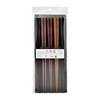 Artnap Heat-Resistant Hexagonal Plastic Chopsticks, 5 Pairs, Dishwasher Safe, Non-Slip Tip, 23cm, Made In Japan